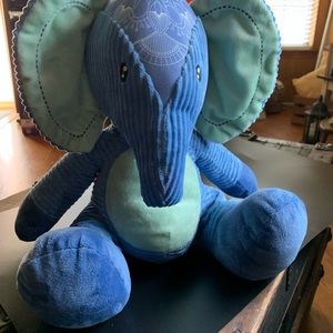 Leaps & Bound Blue Corduroy Elephant Plush/Stuffed Animal